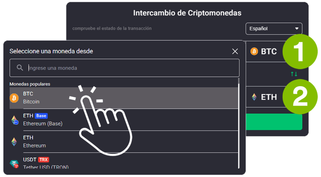 Intercambio LatinCoin Exchange - Paso 1